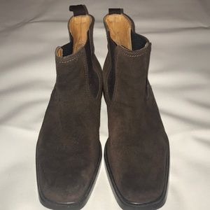 Donald J. Pliner Brown Suede Boots